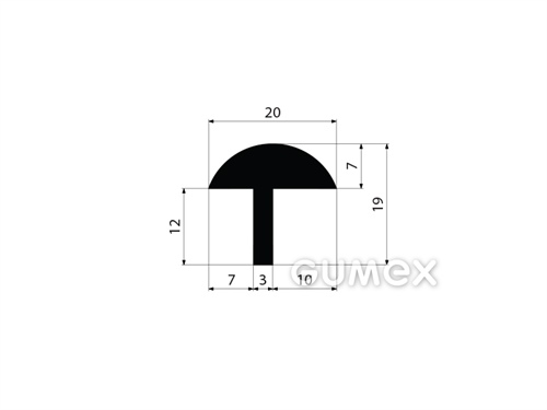 GUMMIPROFILE T-FORM - EPDM